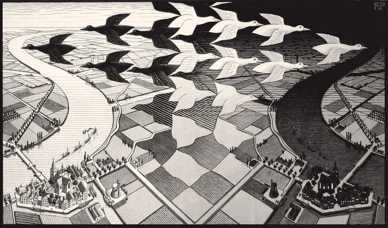 Escher Exhibition at Palazzo Reale in MIlan